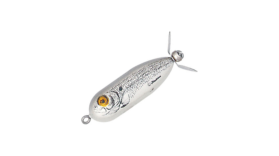 Heddon Tiny Torpedo Topwater Prop Bait, 1-7/8in, 1/4 oz, Shad, X0360GBSD