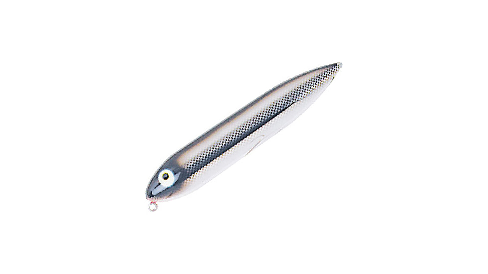 Heddon Zara Spook Topwater Walking Bait, 4-1/2in, 3/4 oz, Black Shiner, X9255NBL