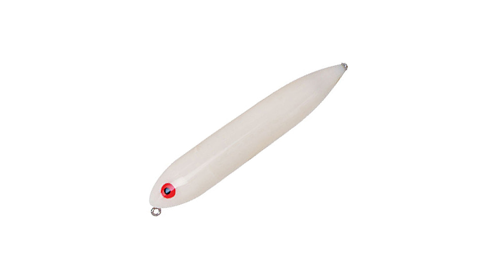 Heddon Zara Spook Topwater Walking Bait, 4-1/2in, 3/4 oz, Bone, X9255BON