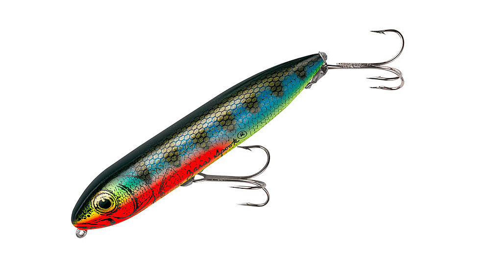 Heddon Zara Spook Topwater Walking Bait, 4-1/2in, 3/4 oz, Natural Perch, X9255JMP