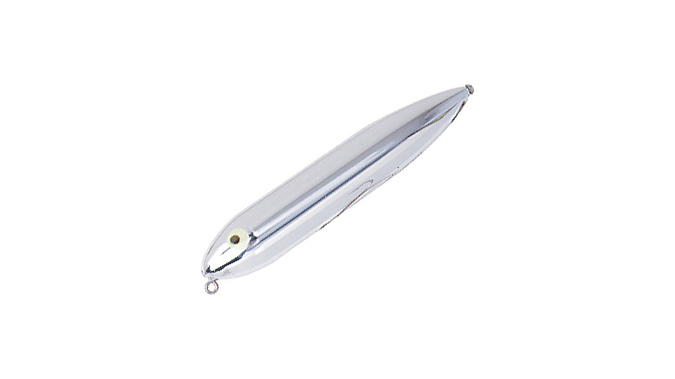 Heddon Zara Spook Topwater Walking Bait, 4-1/2in, 3/4 oz, Nickel Plate, X9255NP