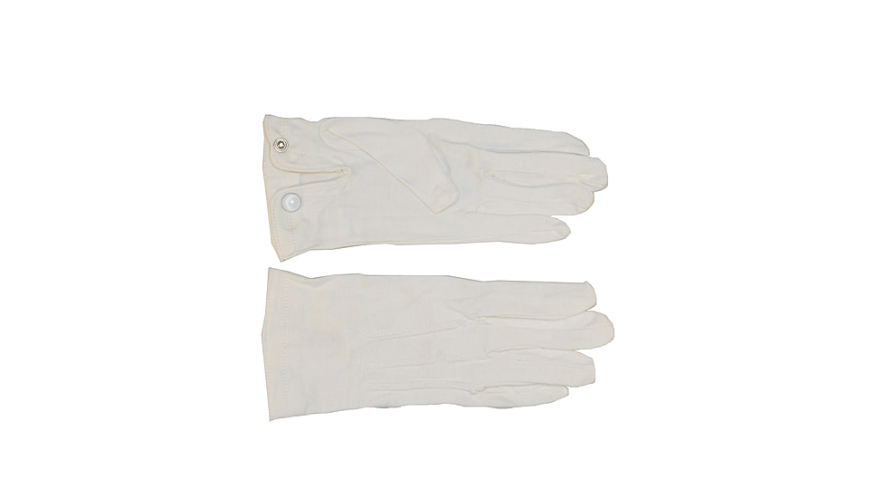 HEROs PRIDE Raised Pointing Parade Snap Gloves - Mens, White, Medium, 8770W-M