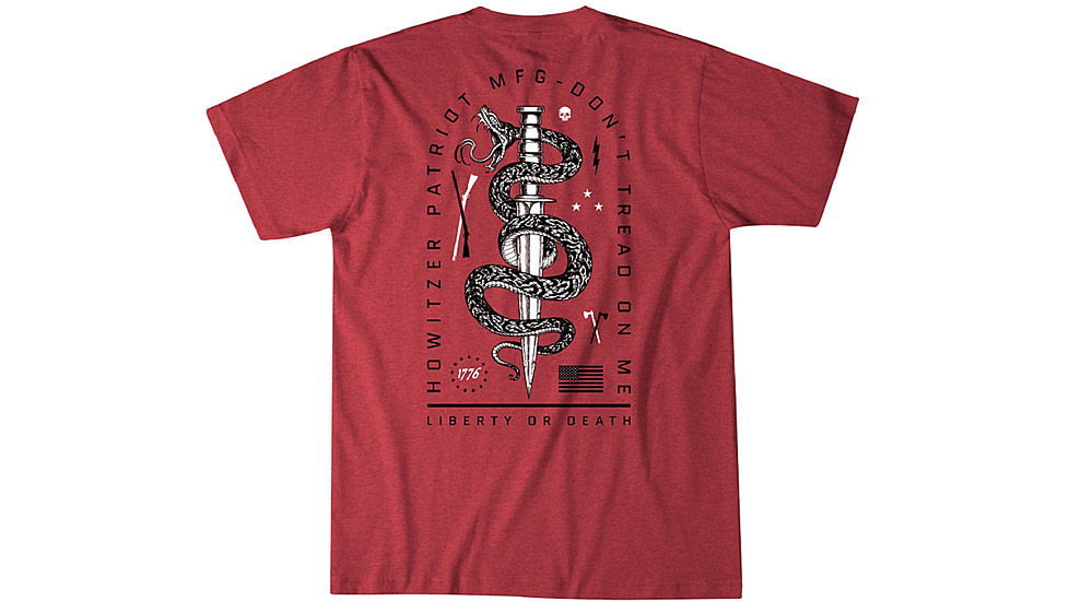 HOWITZER Blade Snake S/S Tee - Youth, Red Heather, Extra Large, CVY7088-RDHE-XL