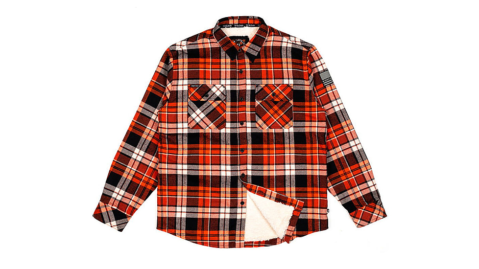 HOWITZER Canteen L/S Flannel - Mens, Rust/Black Plaid, Extra Large, 371WV126-RUBK-XL