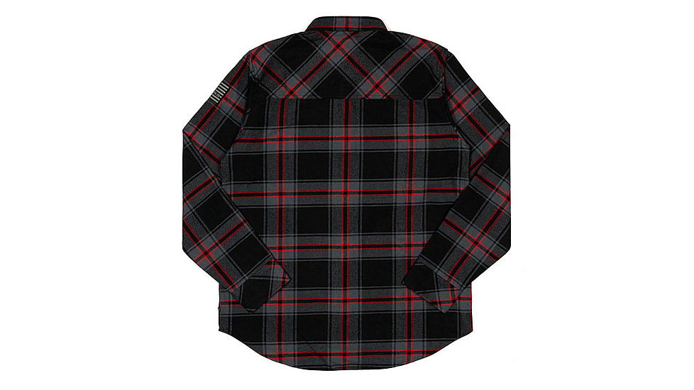 HOWITZER Fleet L/S Flannel - Mens, Black, Extra Large, 371WV125-BK-XL