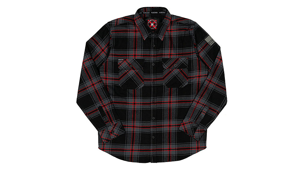 HOWITZER Fleet L/S Flannel - Mens, Black, Extra Large, 371WV125-BK-XL
