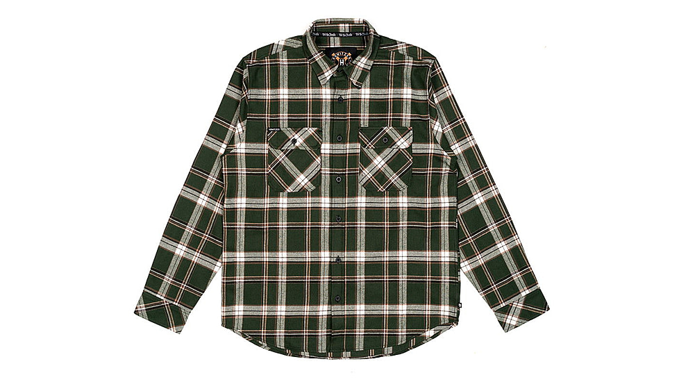 HOWITZER Grenade L/S Flannel - Mens, Forest Green, 3XL, 371WV120-FOR-3X