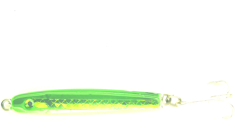 HR Tackle Painted Stingsilver Jig, 1 1/2 oz, Green Pearl Silverside, 1543GS