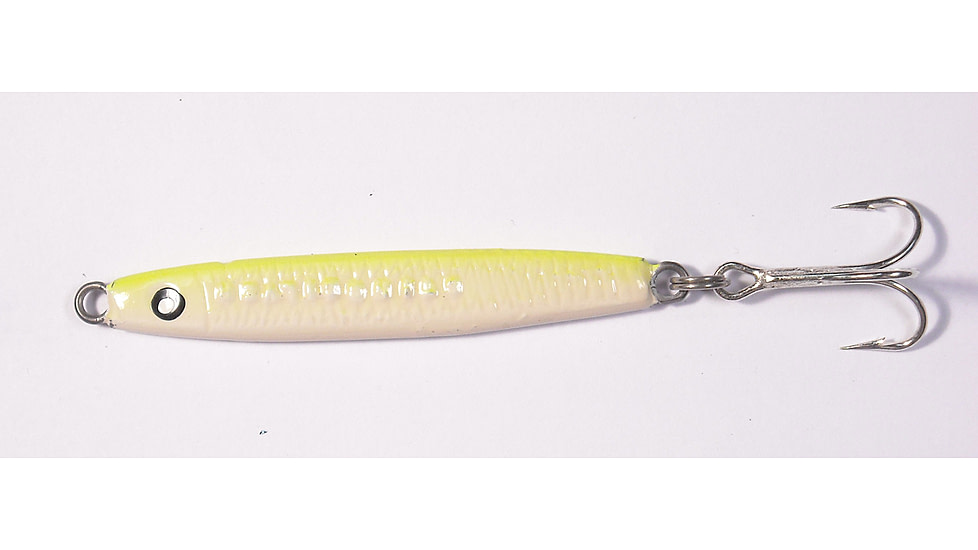 HR Tackle Painted Stingsilver Jig, 1 1/4 oz Chartreuse Back White Belly, 1542CW