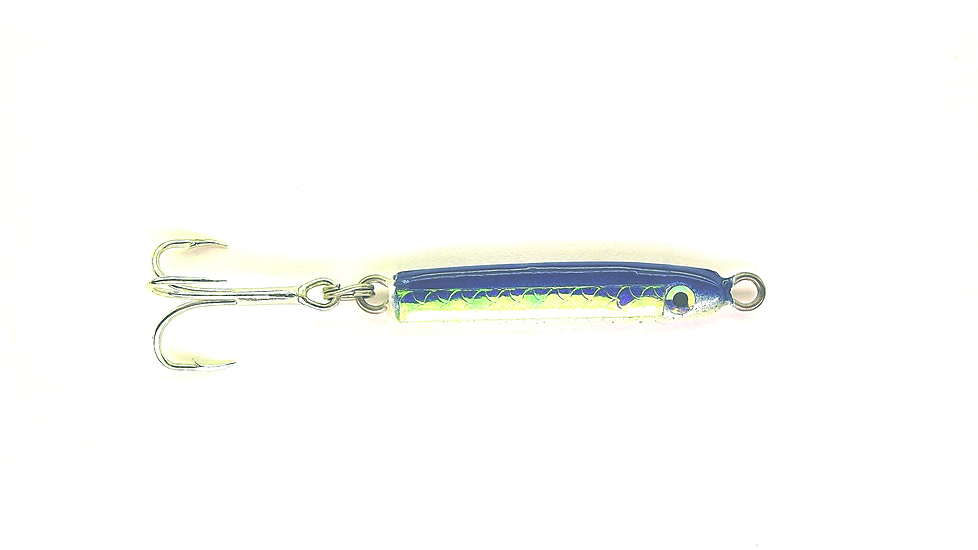 HR Tackle Painted Stingsilver Jig, 1/2 oz, Blue Pearl Silverside, 1526BS