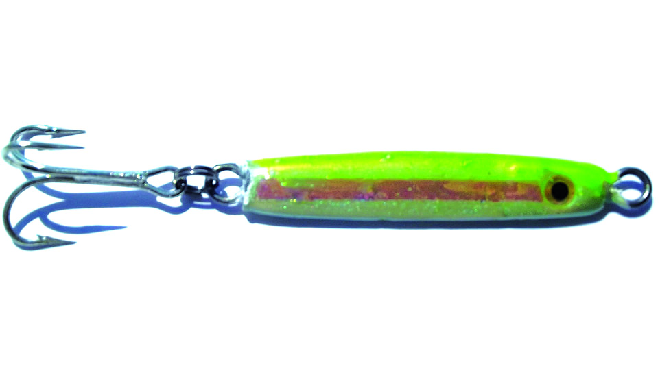 HR Tackle Painted Stingsilver Jig, 1/2 oz, Chartreuse Pearl Silverside, 1526CS