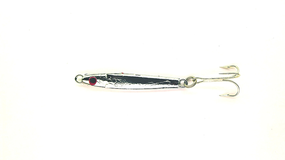 HR Tackle Painted Stingsilver Jig, 3/4 oz, Chrome Silverside, 1531CHS