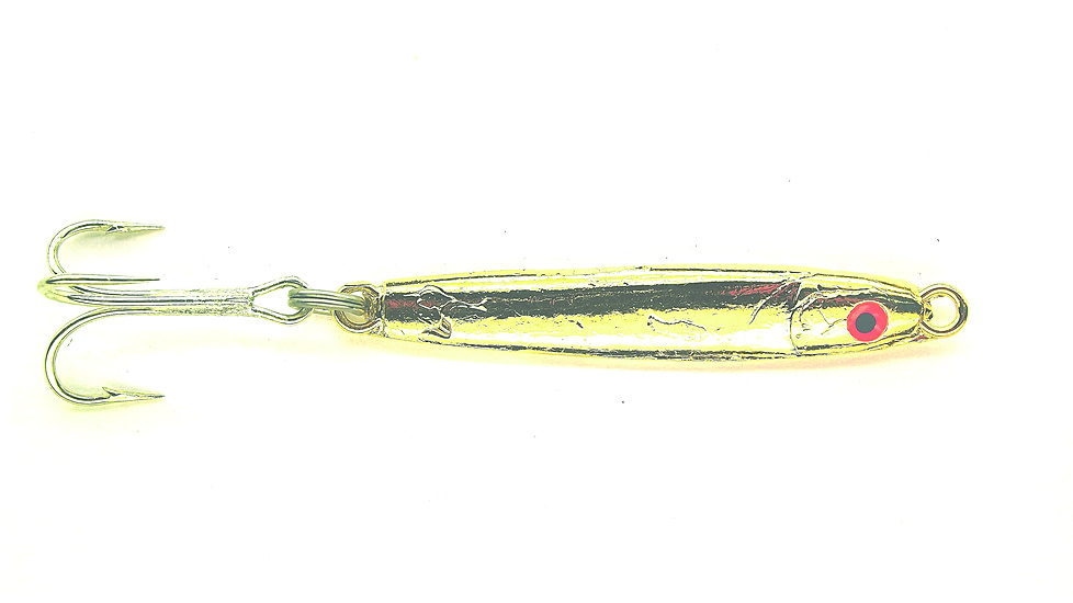 HR Tackle Painted Stingsilver Jig, 3/4 oz, Gold Silverside, 1531GOLDS
