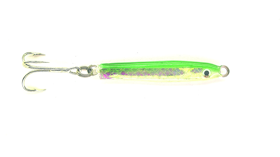 HR Tackle Painted Stingsilver Jig, 3/4 oz, Green Pearl Silverside, 1531GS