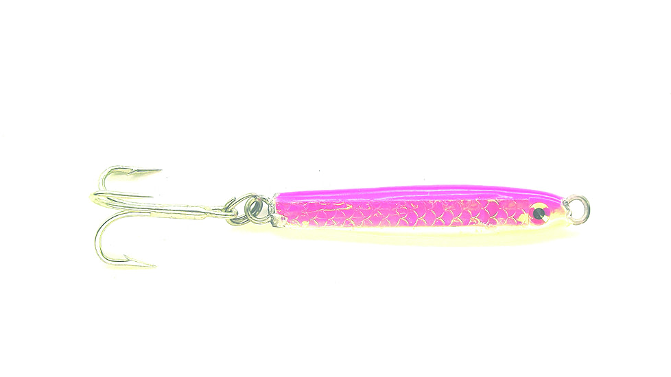 HR Tackle Painted Stingsilver Jig, 3/4 oz, Pink Pearl Silverside, 1531PS
