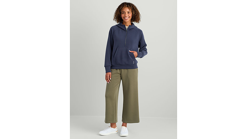HUK Performance Fishing Bayside 1/2 Zip Hoodie - Womens, Naval Academy, Extra Small, H6130030-413-XS