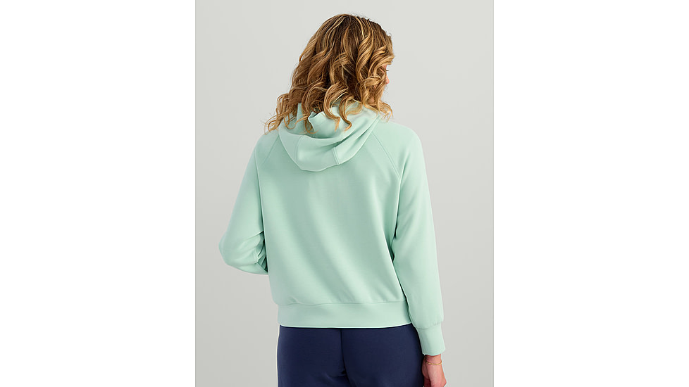 HUK Performance Fishing Bayside 1/2 Zip Hoodie - Womens, Seafoam Mist, Large, H6130030-366-L
