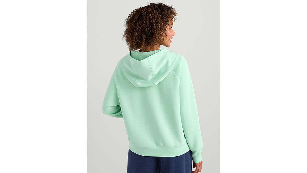 HUK Performance Fishing Bayside 1/2 Zip Hoodie - Womens, Seafoam Mist, Large, H6130030-366-L