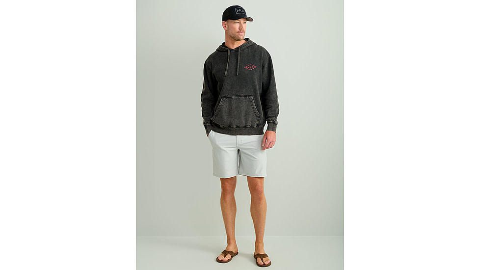HUK Performance Fishing Cotton Fleece Graphic Hoodie - Mens, Black, 2XL, H1300103-001-XXL