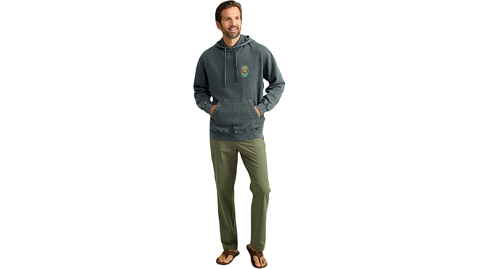HUK Performance Fishing Cotton Fleece Graphic Hoodie - Mens, Volcanic Ash, Large, H1300103-013-L