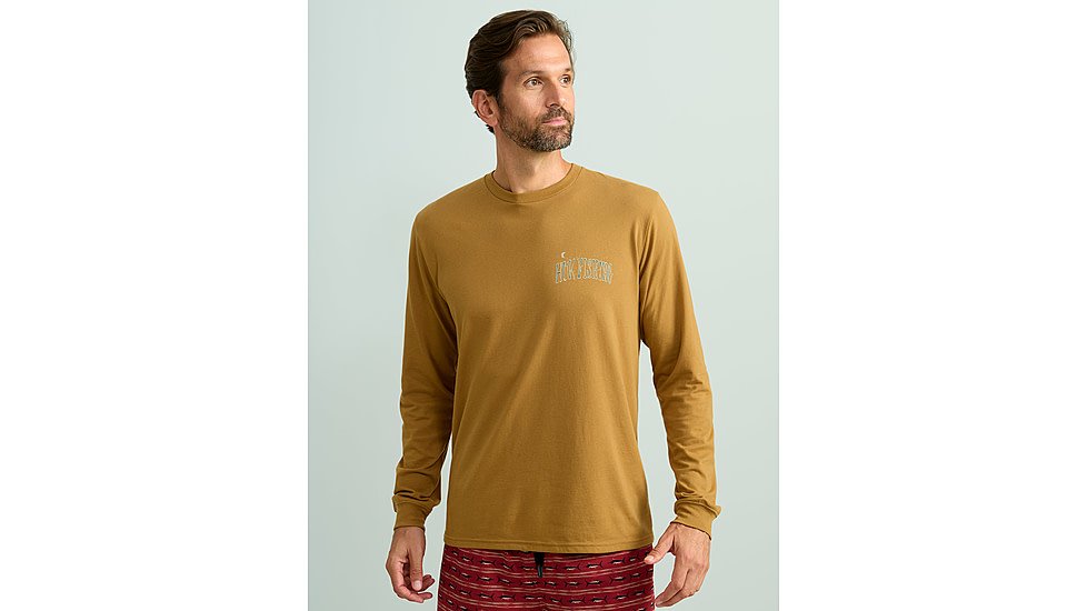 HUK Performance Fishing Graphic Long Sleeve Tee - Mens, Sand Piper, Large, H1000533-217-L