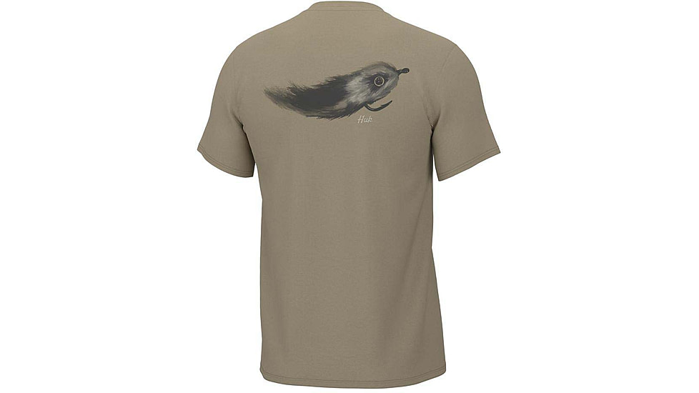 HUK Performance Fishing Streamer Fly Short Sleeve Shirt - Men's, Overland Trek, Small, H1000420-319-S