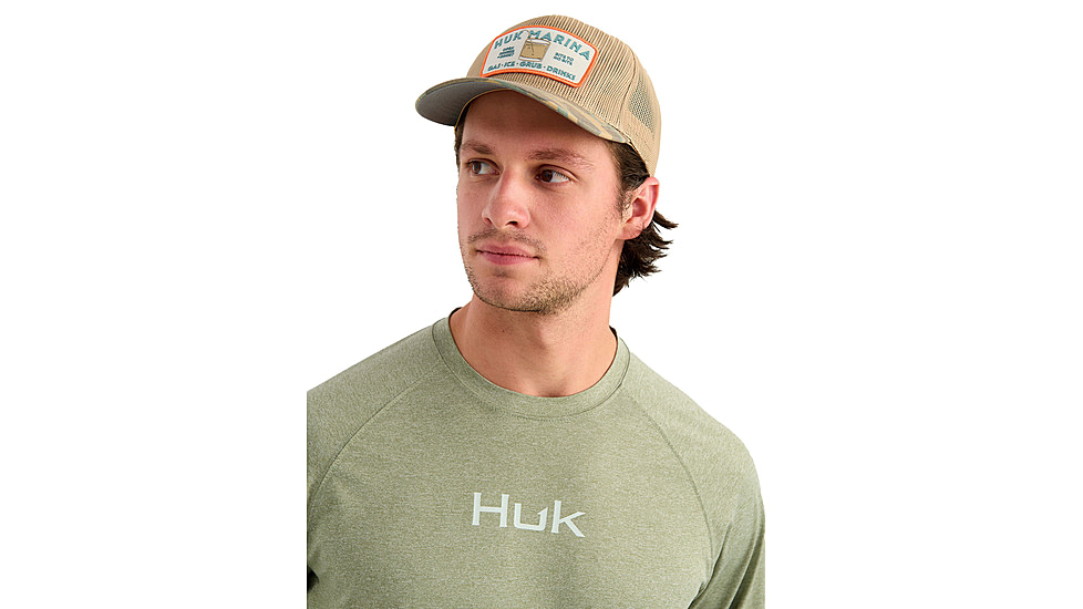 HUK Performance Fishing Airweight Long Sleeve Crew - Mens
