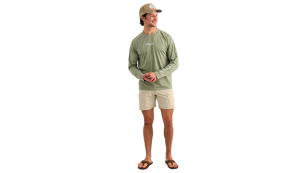 HUK Performance Fishing Airweight Long Sleeve Crew - Mens