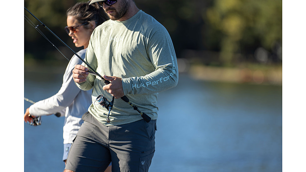 HUK Performance Fishing Airweight Long Sleeve Crew - Mens