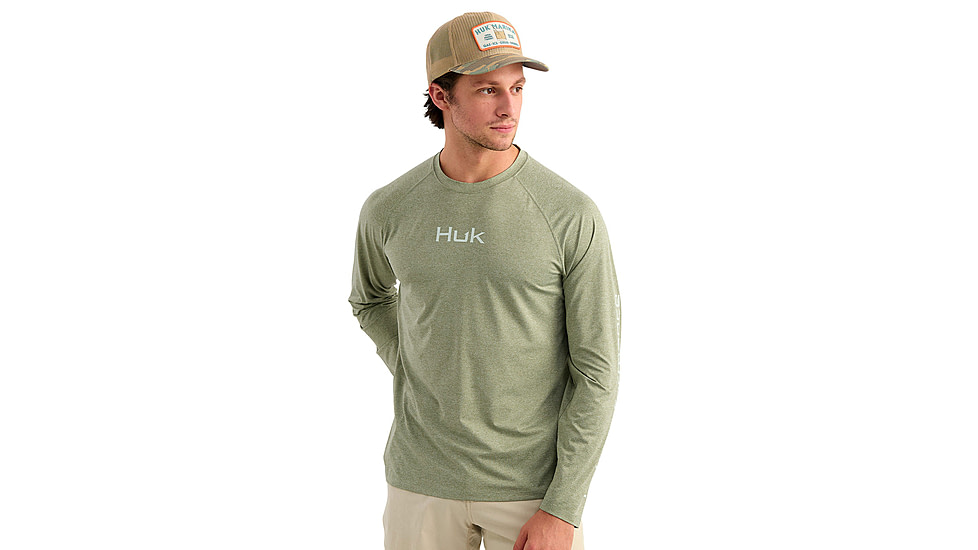 HUK Performance Fishing Airweight Long Sleeve Crew - Mens