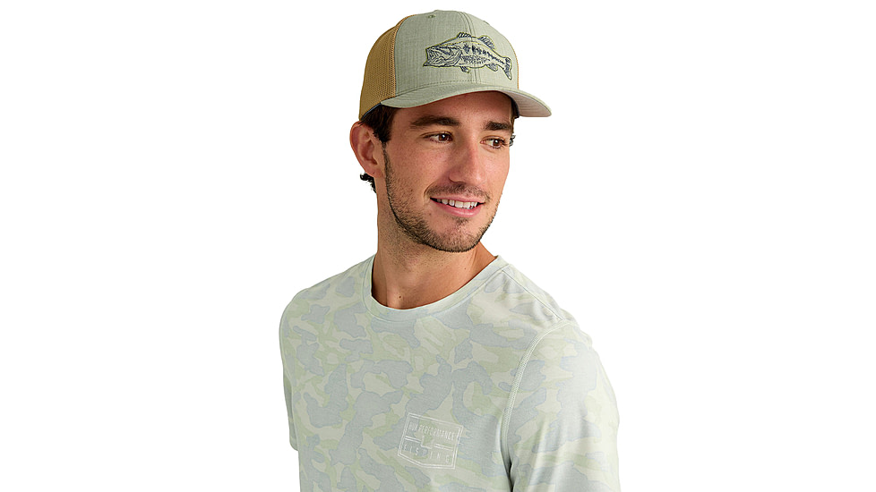 HUK Performance Fishing Drift Printed Short Sleeve Crew - Mens