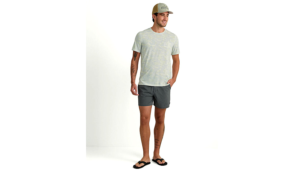 HUK Performance Fishing Drift Printed Short Sleeve Crew - Mens