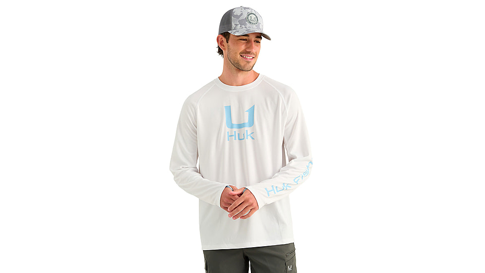HUK Performance Fishing Icon Long Sleeve Crew - Mens