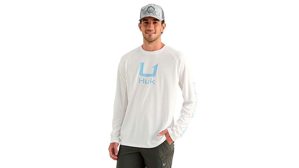 HUK Performance Fishing Icon Long Sleeve Crew - Mens