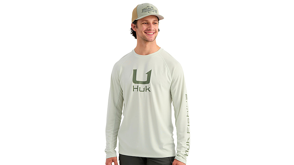 HUK Performance Fishing Icon Long Sleeve Crew - Mens