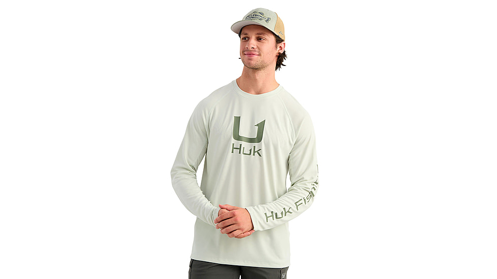 HUK Performance Fishing Icon Long Sleeve Crew - Mens