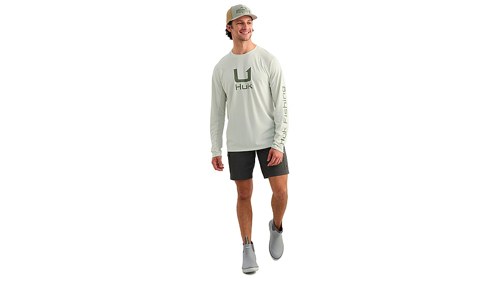 HUK Performance Fishing Icon Long Sleeve Crew - Mens