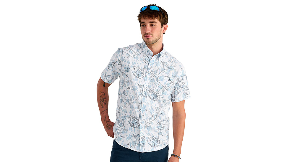HUK Performance Fishing Kona Kc Printed Shirt - Mens