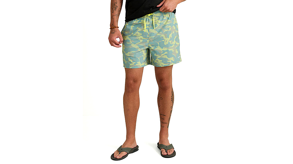 HUK Performance Fishing Pursuit Printed Volley Short - Mens