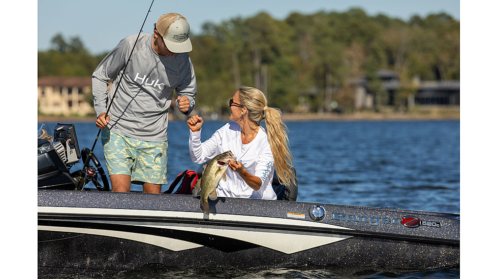 HUK Performance Fishing Pursuit Printed Volley Short - Mens