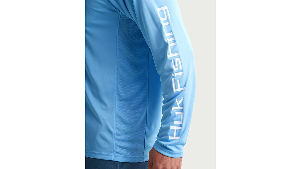 HUK Performance Fishing Pursuit Performance Long Sleeve Hoodie - Men's, Marolina Blue, Small, H1200525-420-S