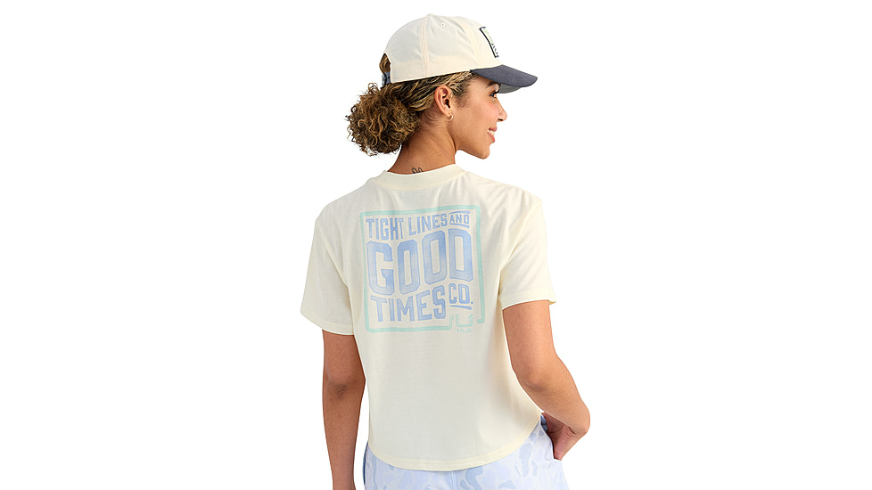 HUK Performance Fishing Huk Tight Lines Pkt T-Shirt - Womens, Egret, Small, H6100108-106-S