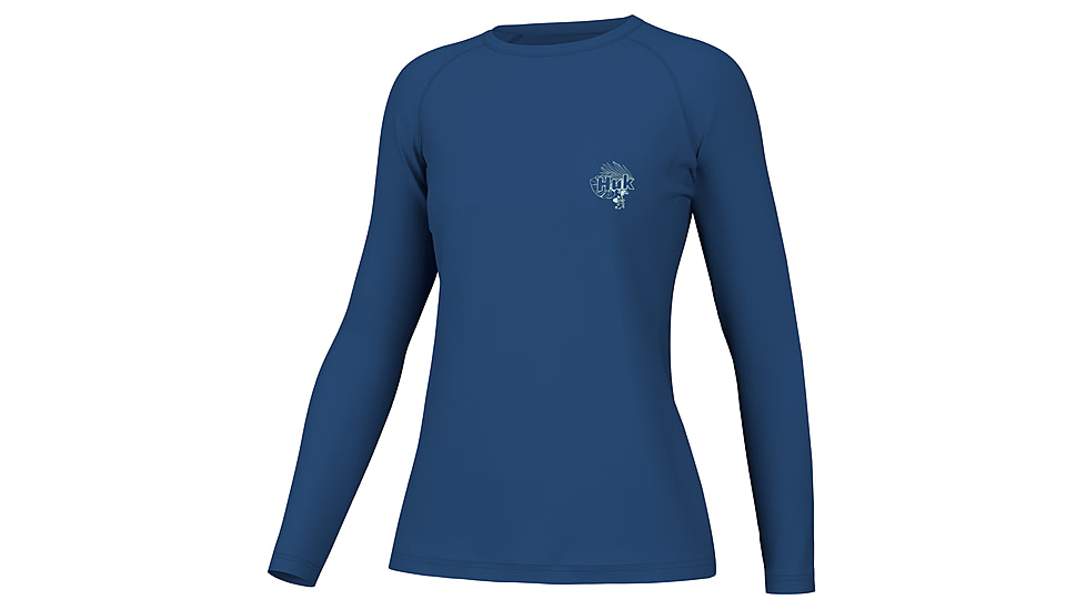 HUK Performance Fishing Huk Tropic Pursuit Crew - Womens, Set Sail, M, H6120178-489-M
