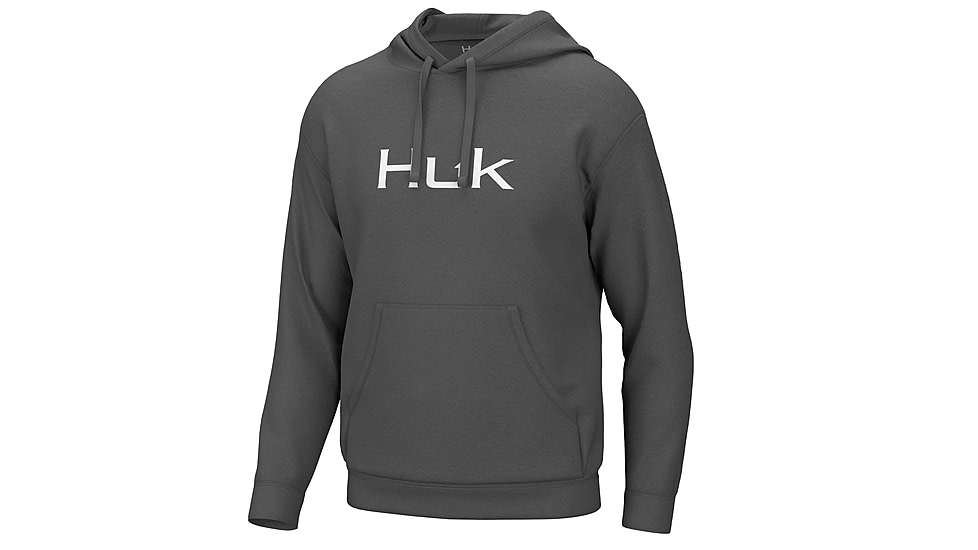 HUK Performance Fishing HukD Up Logo Hoodie - Mens, Volcanic Ash, M, H1300094-013-M