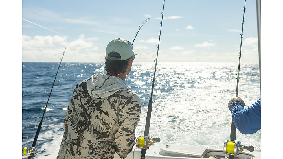 HUK Performance Fishing Icon Kc Printed Hoodie, Moss2, 2XL, H1200585-317-XXL