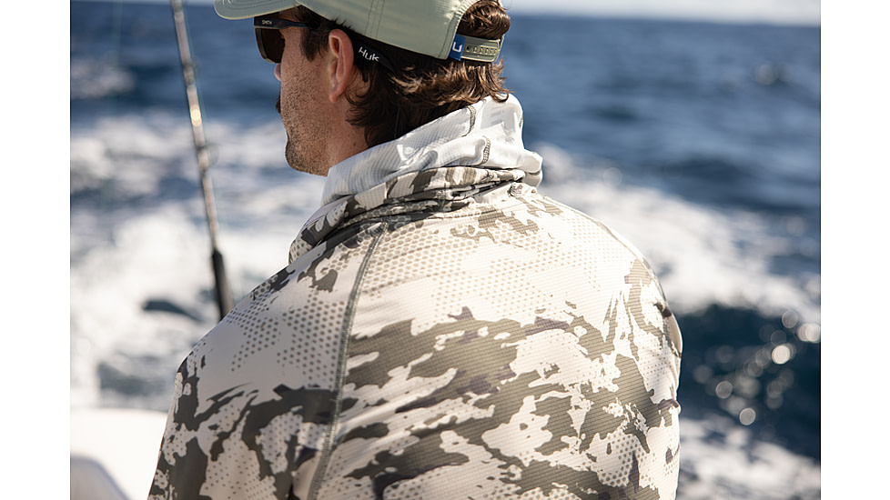 HUK Performance Fishing Icon Kc Printed Hoodie, Moss2, 2XL, H1200585-317-XXL