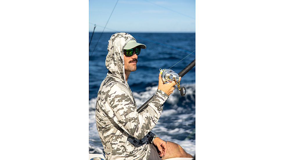 HUK Performance Fishing Icon Kc Printed Hoodie, Moss2, 2XL, H1200585-317-XXL