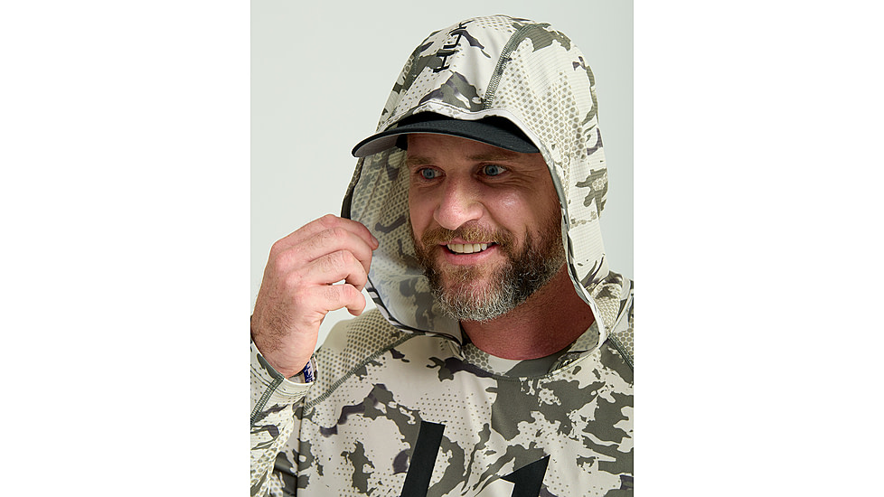 HUK Performance Fishing Icon Kc Printed Hoodie, Moss2, 2XL, H1200585-317-XXL