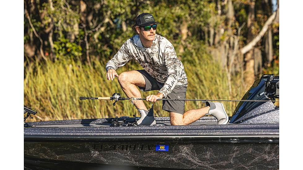 HUK Performance Fishing Icon Kc Printed Hoodie, Moss2, 2XL, H1200585-317-XXL