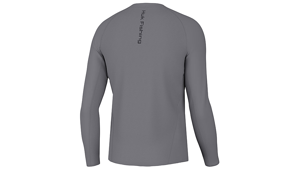 HUK Performance Fishing Icon LS Crew Shirt - Mens, Night Owl, M, H1200573-016-M